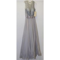 PEWTER BEADED TOP GOWN