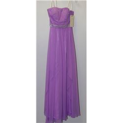 LILAC BEADED TOP STRAPLESS GOWN