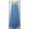 Image 2 : BLUE EMBROIDERED & SEQUINNED TOP GOWN