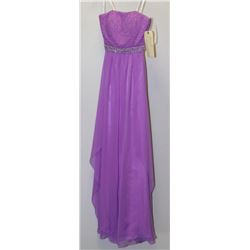 LILAC BEADED TOP STRAPLESS GOWN