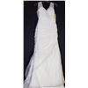 Image 1 : WHITE LACE OVERLAY BEADED STRAP WEDDING GOWN