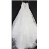 Image 2 : WHITE STRAPLESS LACE OVERLAY WEDDING GOWN