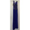 Image 2 : ROYAL BLUE SEQUINNED & SHEER GOWN