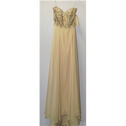GOLD SEQUINNED TOP GOWN