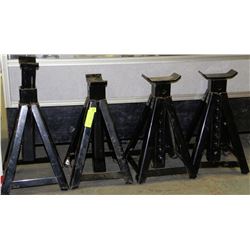 SET OF FOUR 3 TON JACK STANDS