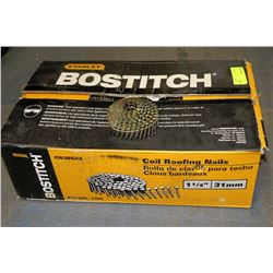 CASE OF BOSTITCH COIL ROOFING NAILS