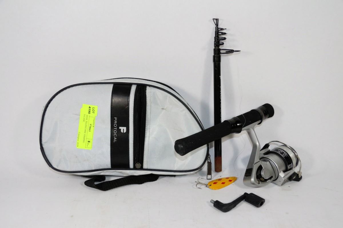 PROTOCOL TELESCOPIC FISHING ROD IN CASE