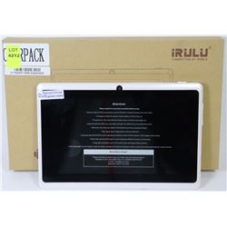 NEW IRULU 7" ANDROID KIT KAT TABLET W/DUAL CAMERA