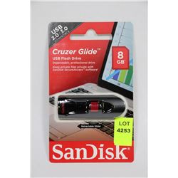 NEW SANDISK 8GB USB FLASH DRIVE