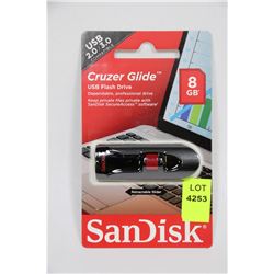 NEW SANDISK 8GB USB FLASH DRIVE