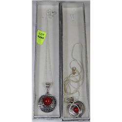 PAIR OF NEW FASHION PENDANT & NECKLACES