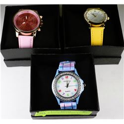 3 NEW ASSORTED LADIES WATCHES