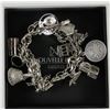 Image 1 : ESTATE .925 CHARM BRACELET W/.925