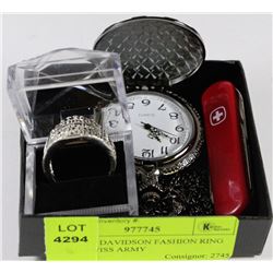 HARLEY DAVIDSON FASHION RING WITH SWISS ARMY