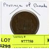 Image 1 : BANK OF MONTREAL 1844 HALF PENNY
