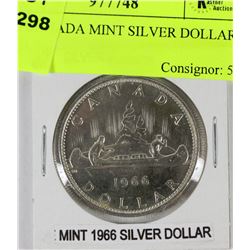 1966 CANADA MINT SILVER DOLLAR