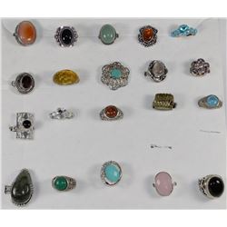 LOT OF 20 FASHION RINGS
