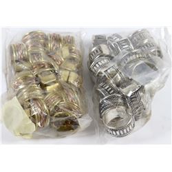 LOT OF 40 ASSORTED COPPER/BRASS & STAINLESS STEEL