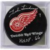 Image 1 : TED LINDSAY HHOF 66 SIGNED PUCK WITH COA