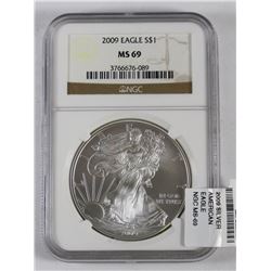 2009 U.S. EAGLE SILVER DOLLAR