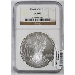 2008 U.S. EAGLE SILVER DOLLAR
