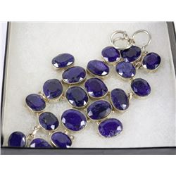 STERLING SILVER SAPPHIRE BRACELET