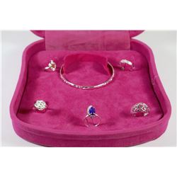 JEWELLERY BOX WITH CONTENTS