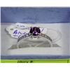 Image 1 : 13-NATURAL AMETHYST,CZ .925 STERLING SILVER RING
