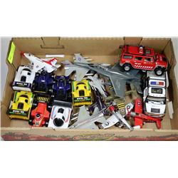 FLAT OF DIE CAST CARS