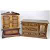 Image 1 : TWO WOODEN JEWELLERY BOXES