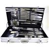 Image 1 : NEW BARBECUE SET IN METAL CARRY CASE & TOOLS