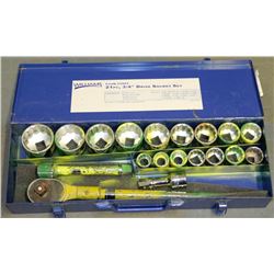 TOOL BOX WITH 3/4" DRIVE AND SOCKET SET