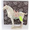 Image 1 : TERRA COTTA PAINTED HORSE WITH BOX