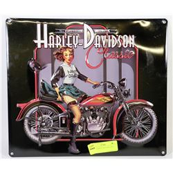 METAL HARLEY DAVIDSON SIGN 13"X15"