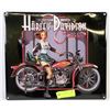 Image 1 : METAL HARLEY DAVIDSON SIGN 13"X15"
