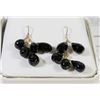 Image 1 : 14K YELLOW GOLD ONYX BEAD SHAPE EARRINGS W/COA