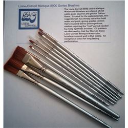 LOT OF 10 NATURAL BRISTLE ARTIST'S WATER COLOR