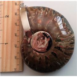 NATURAL AMMOLITE PENDANT