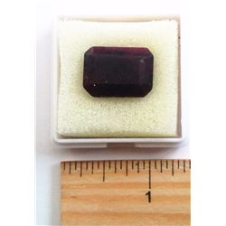 27.5 CT RECTANGULAR SHAPED NATURAL RUBY