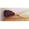 Image 1 : NATURAL AMETHYST DRUZY PENDANT ON CHAIN