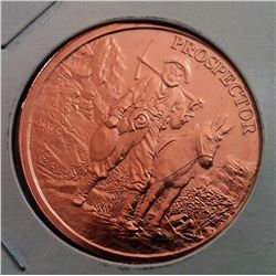 1 OZ PROSPECTOR PURE COPPER COIN