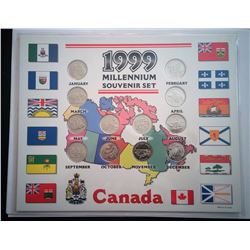 UNCIRCULATED 1999 MILLENIUM CANADIAN COIN SET