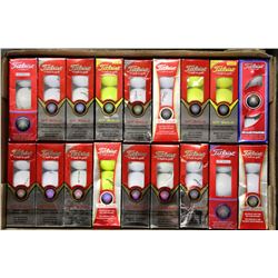 FLAT OF RECLAIMED GOLF BALLS TITLEIST DT SOLO