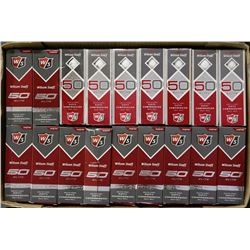 FLAT OF RECLAIMED GOLF BALLS WILSON 50 ELITE
