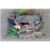 Image 1 : BAG OF 68 IPHONE 5 CHARGER CORDS AND WALL PLUGS