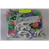 Image 1 : BAG OF 68 IPHONE 5 CHARGER CORDS AND WALL PLUGS