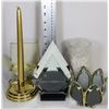 Image 1 : FLAT WITH PARTYLITE MYRIAD IMAGES CANDLE HOLDER,
