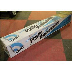 NEW BOX OF PLASTIC MASKING SHEETING