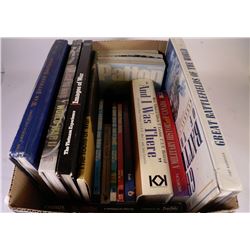 BOX OF WAR & MILITARY BOOKS