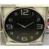Image 1 : NEW 18" MODERN SILVER TONE WALL CLOCK